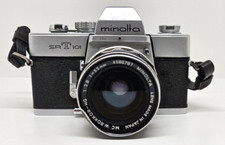 Macchina FOTOGRAFICA vintage MINOLTA SRT101 made in Giappone con OBBIETTIVO 35mm