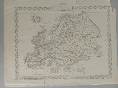 Mappa antica europa 800 - antica, '800