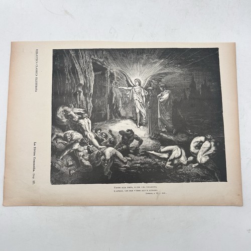 Stampa 1890 divina commedia - stampa,