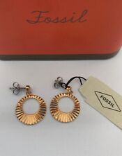 Orecchini Fossil in Acciaio