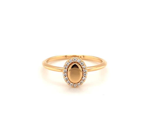 Anello aureola ovale originale - ovale,