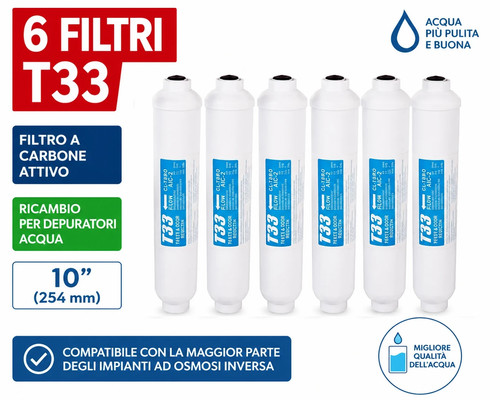 Filtri t33 carbone attivo - filtri,