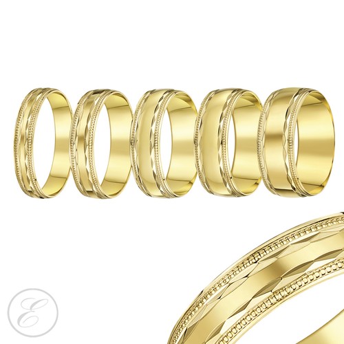 Anello oro giallo perline - giallo, 9