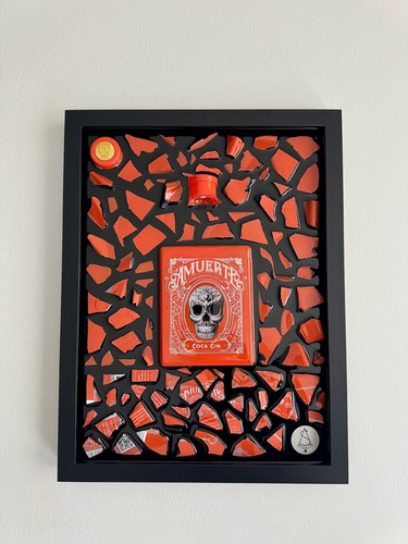 Quadro con bottiglia - rotta, gin