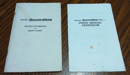 Alesis quadraverb manuale - quadraverb,
