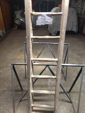 ANTICA SCALA IN LEGNO DA