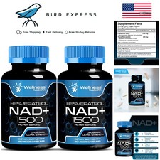 NAD Supplement, 1500mg - Liposomal NAD+ Supplement with Resveratrol, NAD Plus