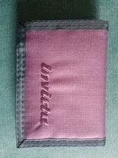 Portafogli INVICTA - stoffa - viola - nuovo - Anni 90 - vintage