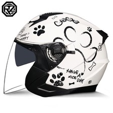 Casco Moto Retrò Mezza Faccia