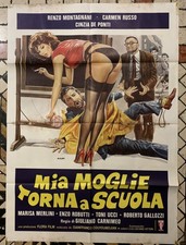 manifesto movie poster 2F MIA MOGLIE TORNA A SCUOLA carnimeo carmen russo cinema