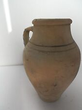 Antica Anfora orcio per formaggio smaltato in terracotta SUD-ITALIA INIZI '900