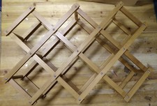 Cantinetta Portabottiglie In Legno 8 Bottiglie Scaffale Richiudibile Vino