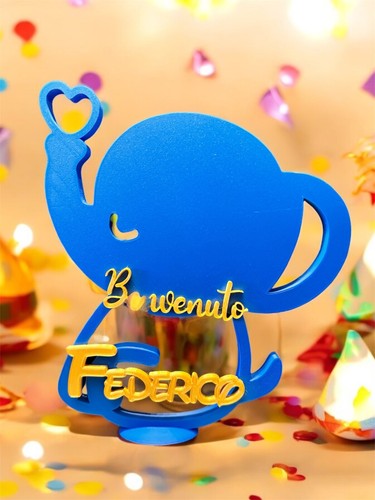 Elefantino nome personalizzato - elefantino,
