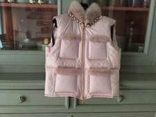 piumino smanicato con visone