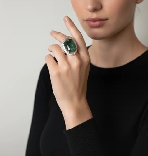 Anello vintage maxi pietra - anello,