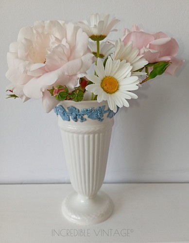 Vaso tromba vintage wedgwood - vaso,