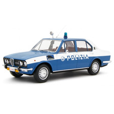 ALFA ALFETTA 1.8 1972 POLIZIA 178C 1:18 Laudo Racing Forze dell'Ordine Modellino