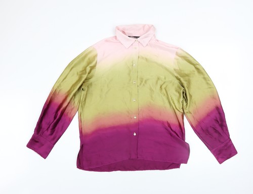 Camicia donna zara rosa verde - camicia,