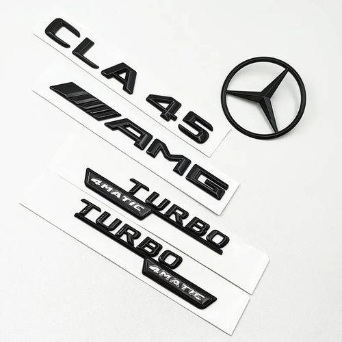Adesivo nero cla45 turbo - 3d,