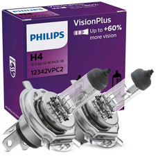 2x PHILIPS VisionPlus H4