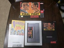 VIDEOGIOCO CIB FINAL FIGHT SUPER NINTENDO SNES CON CUSTODIA PROTETTIVA