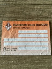 Biglietto calcio Bellinzona-Milan amichevole 2000 (Italia,Belgio,Olanda,Suisse)