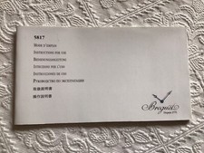 Libretto Booklet Istruzioni Breguet Marine 5817