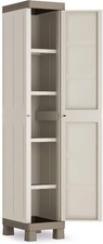 Mobile in Resina per Esterni 1 Anta Excellence Beige e Tortora 182 x 45 x 33 cm