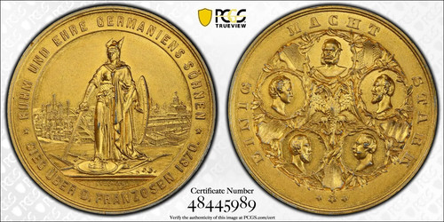 Pcgs prussia 1870 parigi - prussia,