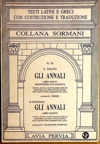Annali libri 6 - annali.,