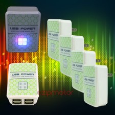 4x USB 4 PORTE ADATTATORE DA PARETE CARICATORE DI ALIMENTAZIONE PER LG G2 OPTIMUS G PRO KINDLE FIRE HD