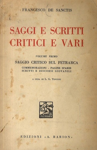 Saggi scritti critici - saggi,