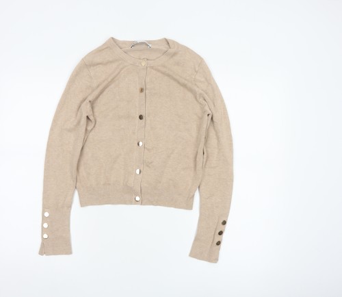Cardigan donna zara beige - cardigan,