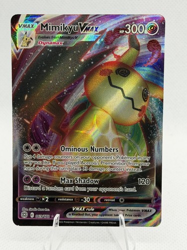 Mimikyu vmax 069 172 swsh09 - mimikyu,