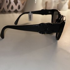 CHANEL Black Sunglasses CC