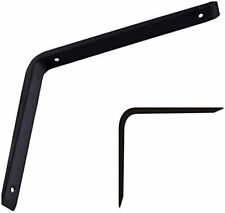 Staffe angolari 2pz supporto staffa reggimensole 250x200x30 mm nero 91282