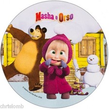 Cialda MASHA E ORSO  Decorazione Torta Ostia o Zucchero 1