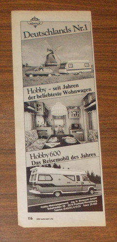 Seltene werbung hobby 600 - seltene,