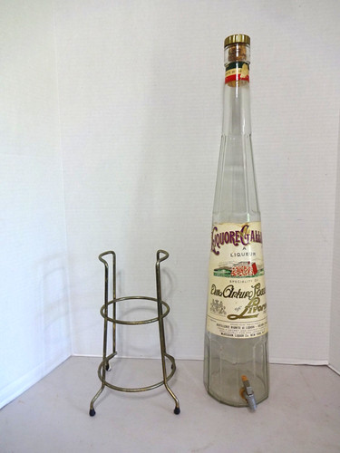 Vtg liquore galliano glass - 27",