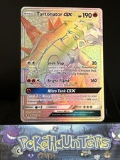 Pokemon Card Turtonator GX 148/145 Guardians Rising Secret Rainbow Rare NM