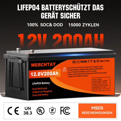 Batteria litio 12v 200ah - litio,
