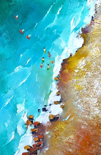 Paesaggio marino dipinto olio