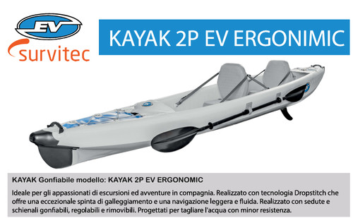 Kayak ergonomic gonfiabile - gonfiabile, pvc