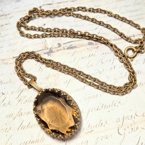 Collana lunga vintage vetro - collana, in