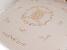 Copriletto in lino e pizzo Cantù