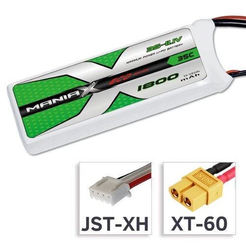 Maniax batteria lipo 1v - 3s, 11,1v