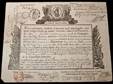 Vecchio documento di congedo