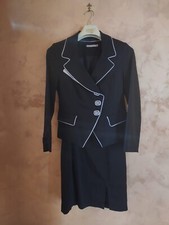 Vestito blu elegante donna con giacca completo