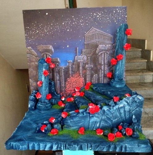 Diorama myth cloth saint - diorama,