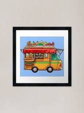 Street food truck stampa